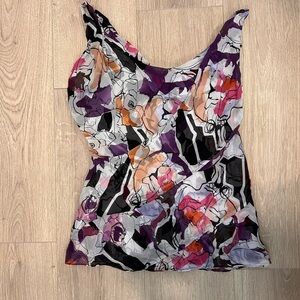 Diane Von Furstenberg Multicolor Abstract Tank Top